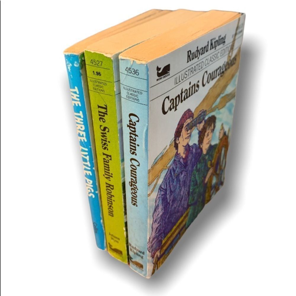 Lot of 3 Vintage Illustrated Classics